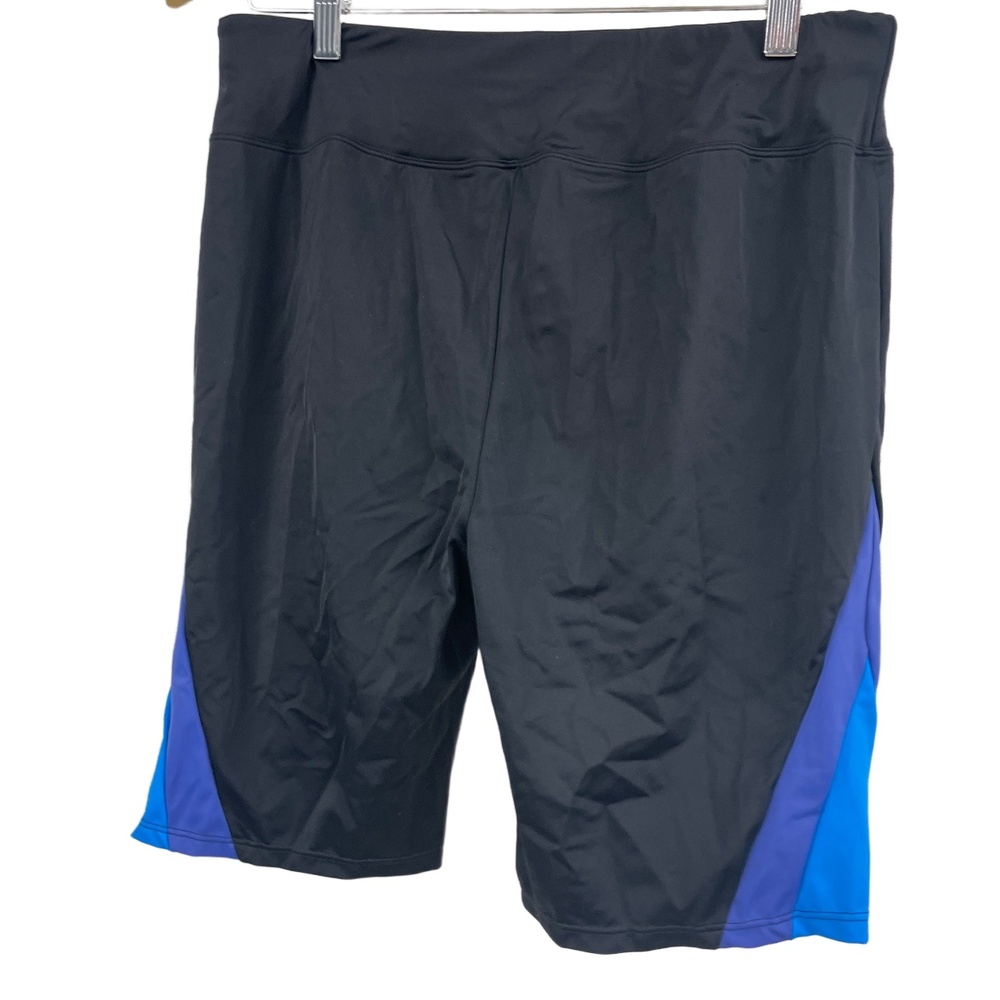NWT Swimsuits For All Black Blue Pattern Board swim Shorts Knee Length XL-XXL - Picture 4 of 8